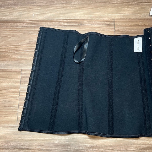 Women’s Underbust Latex Waist Trainer Corset Hourglass Shaper Size S Black - Picture 8 of 12